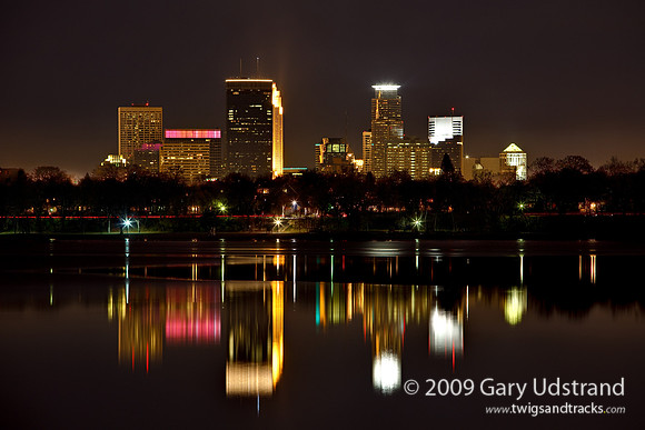Minneapolis Skyline over Lake Calhoun